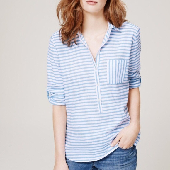 LOFT Tops - Loft softened striped shirt